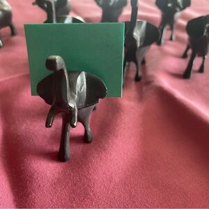 Black Elephant Card Holder